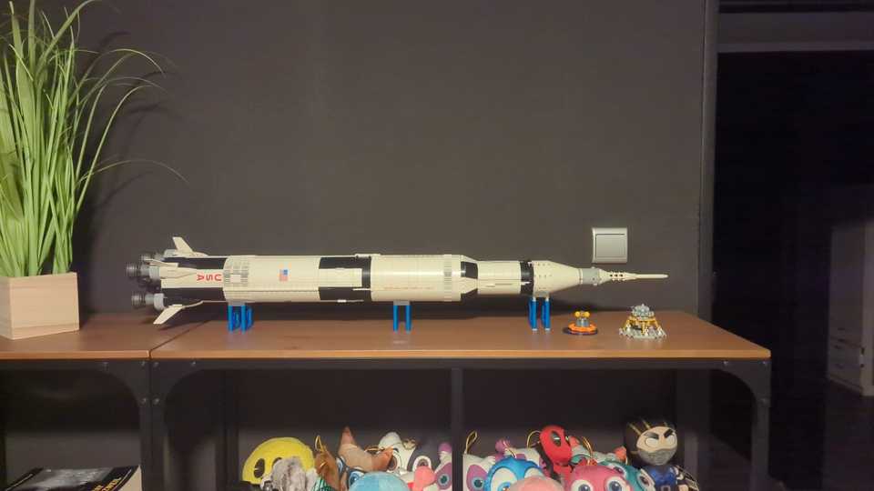 Saturn V from lego
